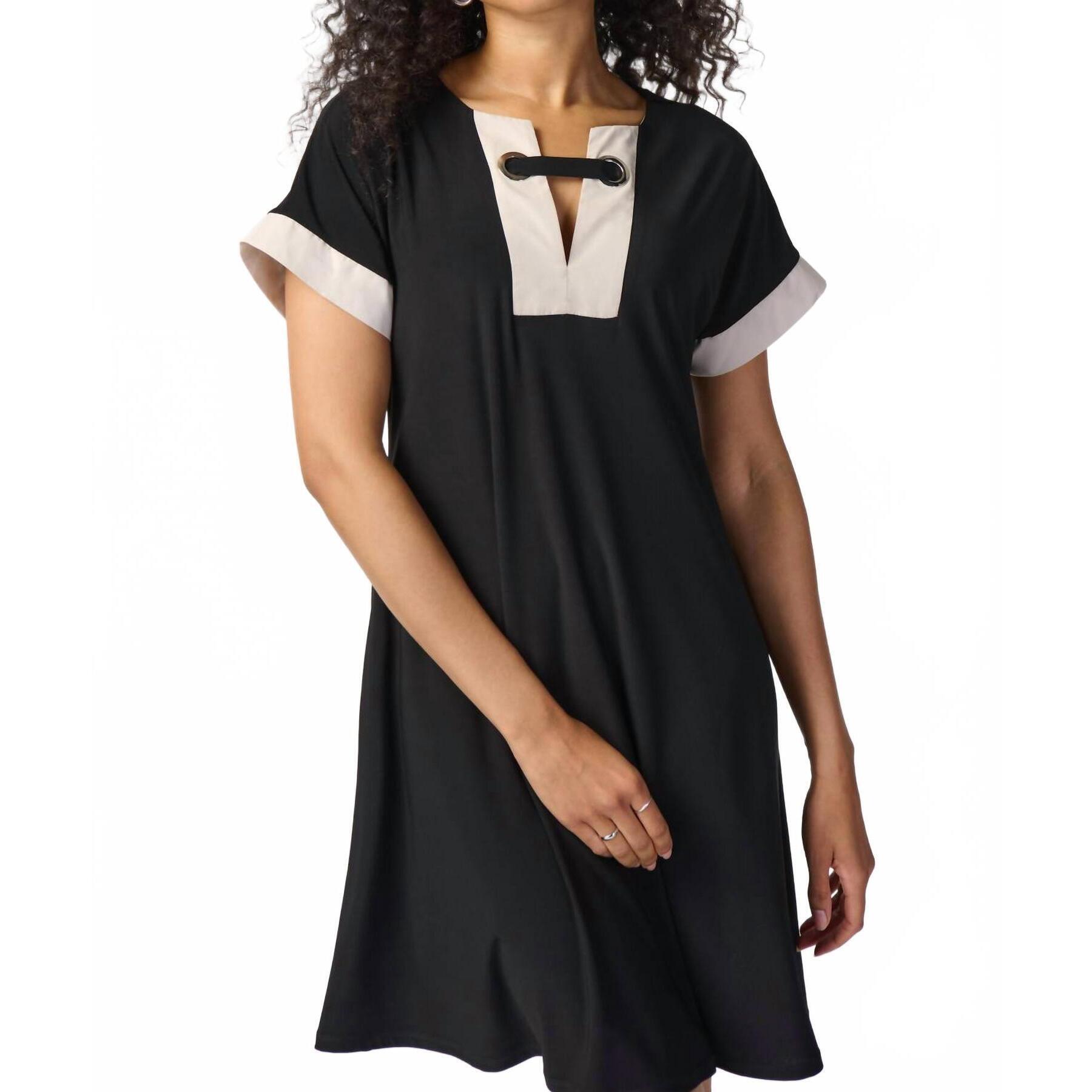 New Joseph Ribkoff Swing Dress In Black